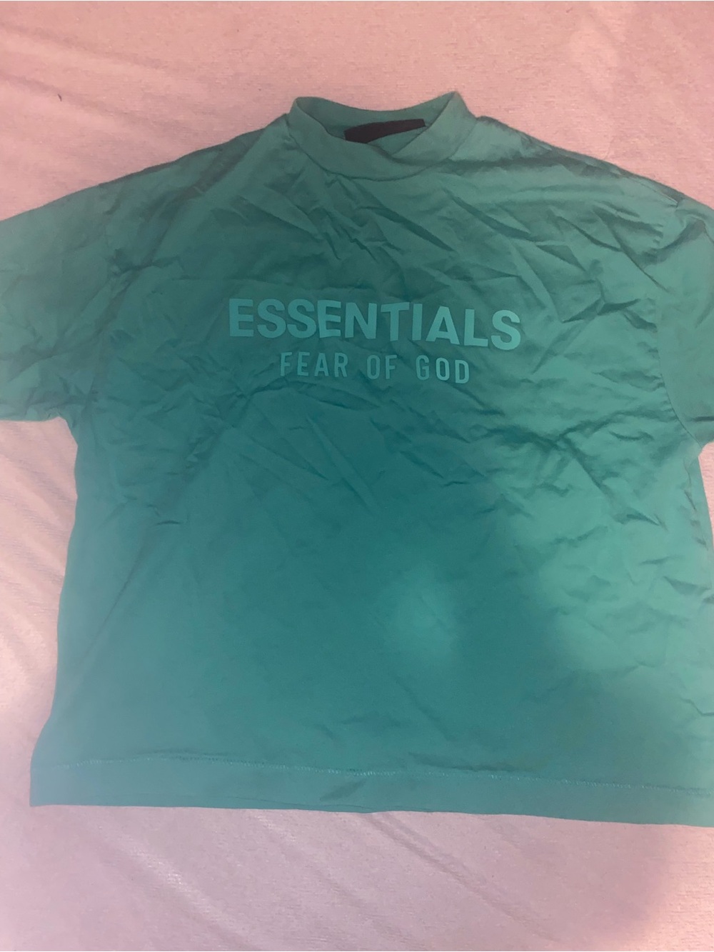 Fear of God Essentials Teal Green Short-Sleeve Shirt